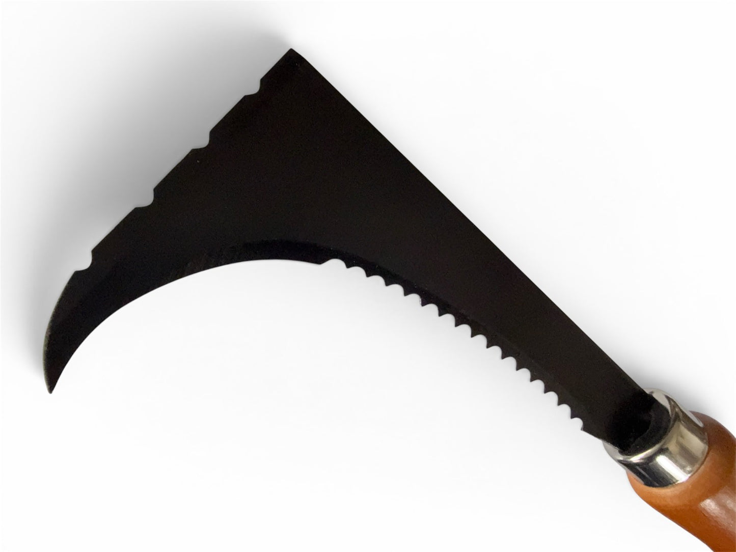 Stainless Steel Hooked Weeding Sickle (Right-Handed) & Standard Groove Cutter Set